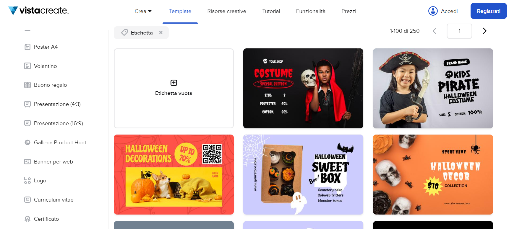 Aperçu du programme pour étiquettes Vistacreate Aperçu du programme pour étiquettes Vistacreate