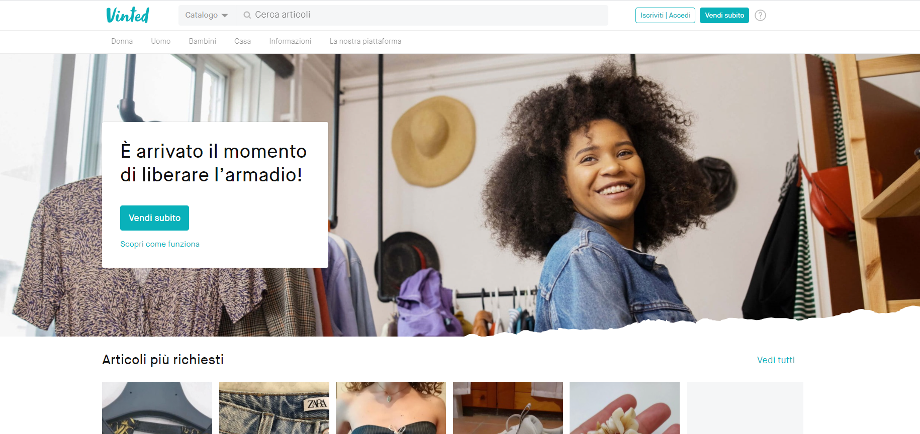 Vinted: a site for selling clothing online