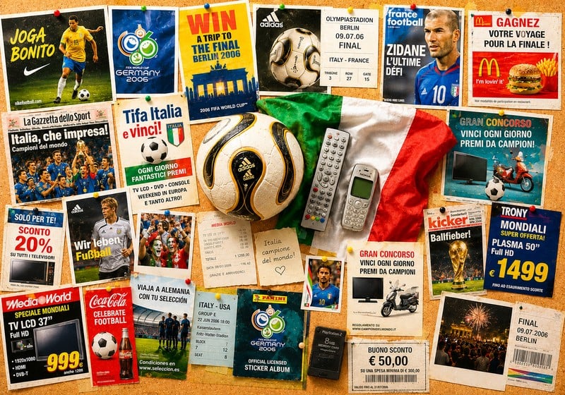 Cuando Italia ganó el Mundial: las insuperables campañas de marketing de 2006